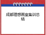 成都理想画室集训总结