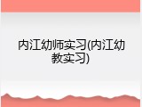 内江幼师实习(内江幼教实习)