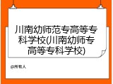 川南幼师范专高等专科学校(川南幼师专高等专科学校)