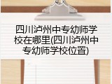 四川泸州中专幼师学校在哪里(四川泸州中专幼师学校位置)