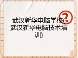 武汉新华电脑学校(武汉新华电脑技术培训)