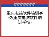 重庆电脑软件培训学校(重庆电脑软件培训学校)