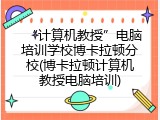 &ldquo;计算机教授&rdquo;电脑培训学校博卡拉顿分校(博卡拉顿计算机教授电脑培训)