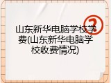 山东新华电脑学校学费(山东新华电脑学校收费情况)