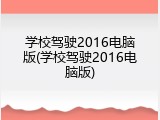 学校驾驶2016电脑版(学校驾驶2016电脑版)