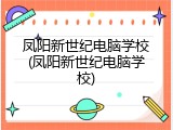 凤阳新世纪电脑学校(凤阳新世纪电脑学校)