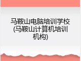 马鞍山电脑培训学校(马鞍山计算机培训机构)
