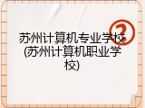 苏州计算机专业学校(苏州计算机职业学校)