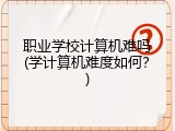 职业学校计算机难吗(学计算机难度如何？)