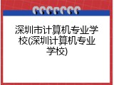 深圳市计算机专业学校(深圳计算机专业学校)