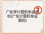 广东学计算机专业学校(广东计算机专业院校)