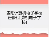 贵阳计算机电子学校(贵阳计算机电子学校)