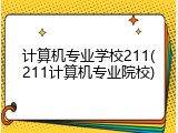 计算机专业学校211(211计算机专业院校)