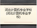 河北计算机专业学校(河北计算机专业学校)