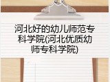 河北好的幼儿师范专科学院(河北优质幼师专科学院)