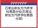 石家庄新东方汽修学校易县分校(石家庄新东方汽修学校易县分部)