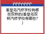 秦皇岛汽修学校有哪些双桥的(秦皇岛双桥汽修学校有哪些？)