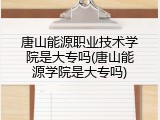 唐山能源职业技术学院是大专吗(唐山能源学院是大专吗)
