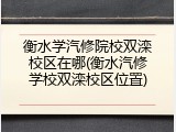 衡水学汽修院校双滦校区在哪(衡水汽修学校双滦校区位置)