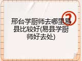邢台学厨师去哪里易县比较好(易县学厨师好去处)