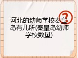 河北的幼师学校秦皇岛有几所(秦皇岛幼师学校数量)