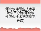 河北软件职业技术学院阜平分院(河北软件职业技术学院阜平分院)