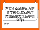 石家庄栾城新东方烹饪学校台球(石家庄栾城新东方烹饪学校台球)
