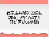 石家庄井陉矿区编制幼师工资(石家庄井陉矿区幼师薪酬)