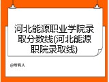 河北能源职业学院录取分数线(河北能源职院录取线)