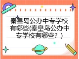 秦皇岛公办中专学校有哪些(秦皇岛公办中专学校有哪些？)