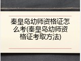 秦皇岛幼师资格证怎么考(秦皇岛幼师资格证考取方法)