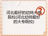 河北最好的幼师大专院校(河北幼师最好的大专院校)