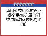 唐山科技和廊坊职业哪个学校好(唐山科技与廊坊职校优劣比较)