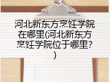 河北新东方烹饪学院在哪里(河北新东方烹饪学院位于哪里？)