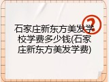 石家庄新东方美发学校学费多少钱(石家庄新东方美发学费)