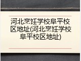 河北烹饪学校阜平校区地址(河北烹饪学校阜平校区地址)