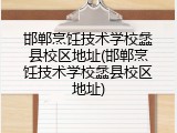 邯郸烹饪技术学校蠡县校区地址(邯郸烹饪技术学校蠡县校区地址)