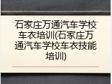 石家庄万通汽车学校车衣培训(石家庄万通汽车学校车衣技能培训)