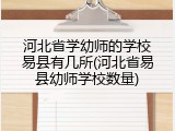 河北省学幼师的学校易县有几所(河北省易县幼师学校数量)
