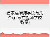 石家庄厨师学校有几个(石家庄厨师学校数量)