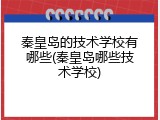 秦皇岛的技术学校有哪些(秦皇岛哪些技术学校)
