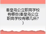 秦皇岛公立职高学校有哪些(秦皇岛公立职高学校有哪几所？)