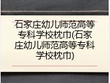 石家庄幼儿师范高等专科学校枕巾(石家庄幼儿师范高等专科学校枕巾)