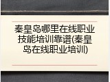 秦皇岛哪里在线职业技能培训靠谱(秦皇岛在线职业培训)