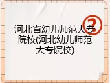 河北省幼儿师范大专院校(河北幼儿师范大专院校)