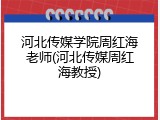 河北传媒学院周红海老师(河北传媒周红海教授)