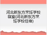 河北新东方烹饪学校寝室(河北新东方烹饪学校住宿)
