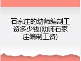 石家庄的幼师编制工资多少钱(幼师石家庄编制工资)