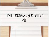 四川舞蹈艺考培训学校