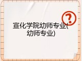 宣化学院幼师专业(幼师专业)